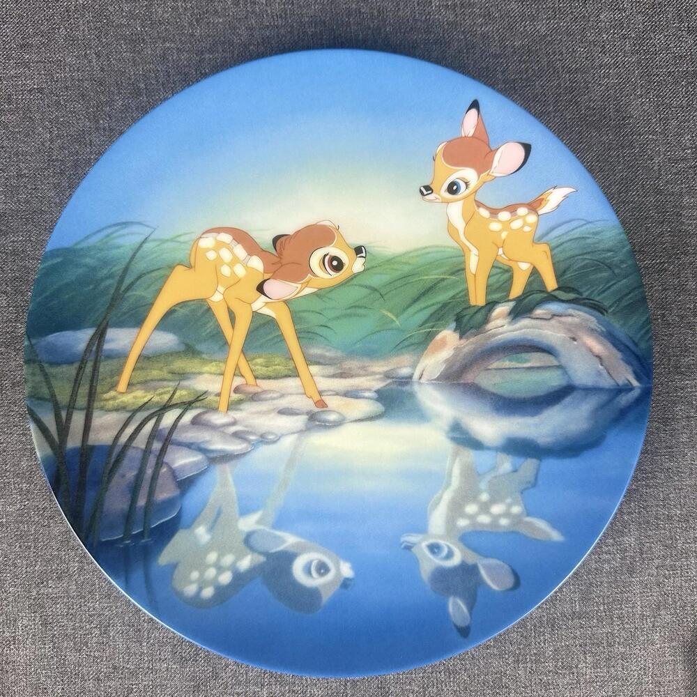 Disney 1991 “Bashful Bambi” Collectors Plate Bambi Series w/ COA & Original Box